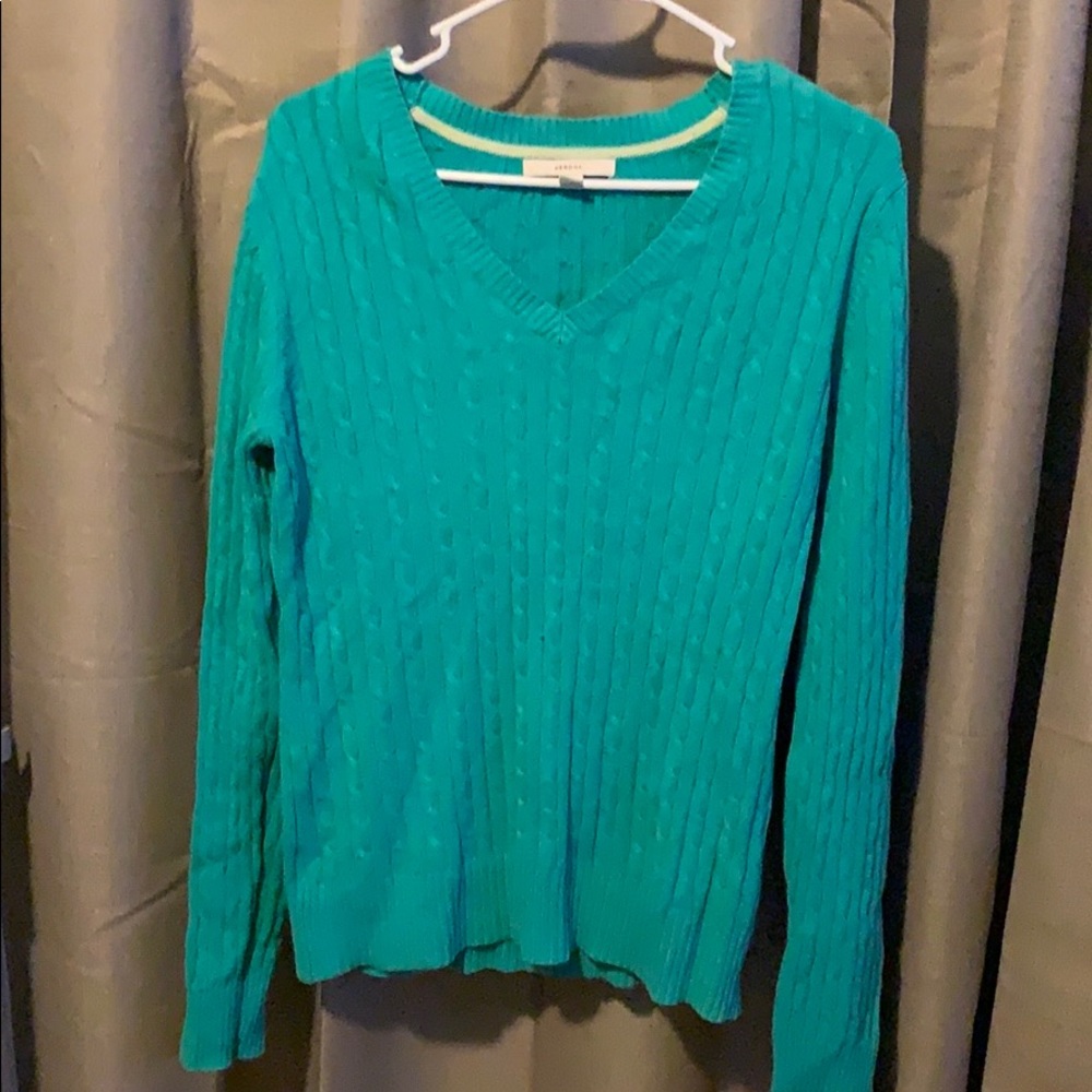 Teal sweater